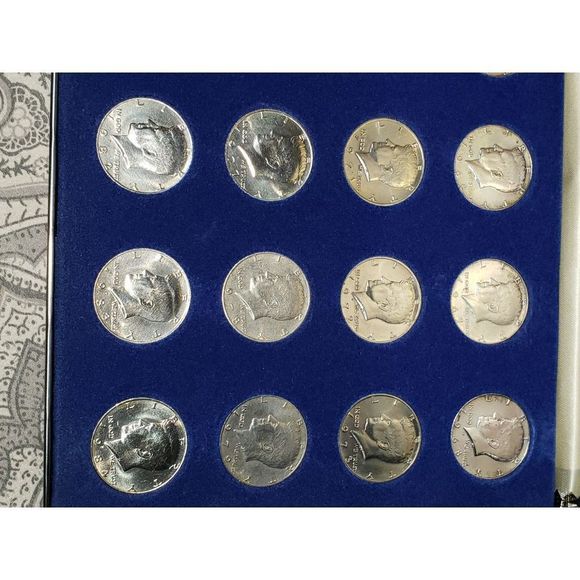 John F. Kennedy Uncirculated Half Dollars 1964 - 1984 Set in velvet case - Picture 12 of 16
